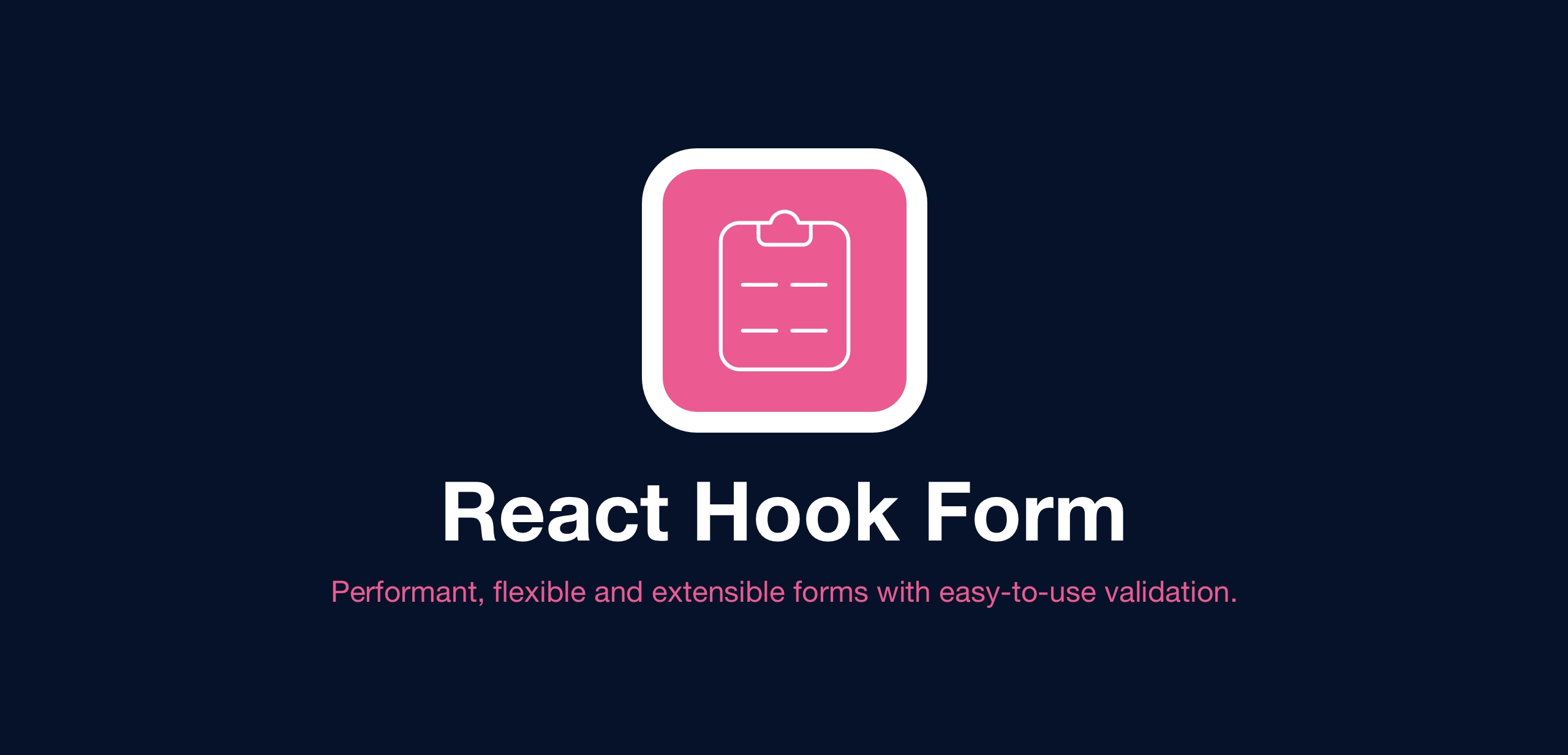 React react-hook-form Example cover image